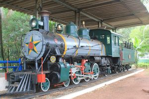Locomotiva do Bosque da Comunidade em Bauru